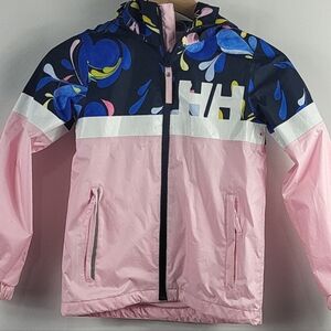 Helly Hansen Kids Pink and Blue Raincoat